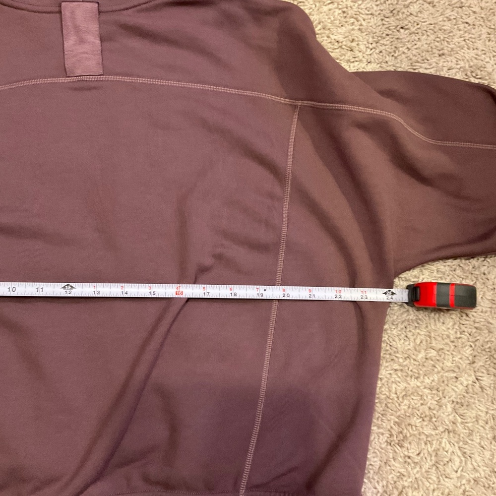ATHLETA SOFT HOODIE, SIZE L, BURGUNDY. - Picture 8 of 9